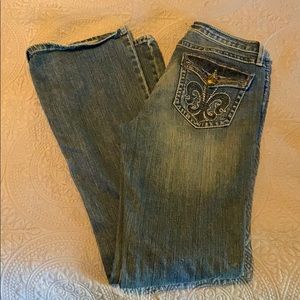Rock 47 Wrangler Jeans. 7/8 x 34